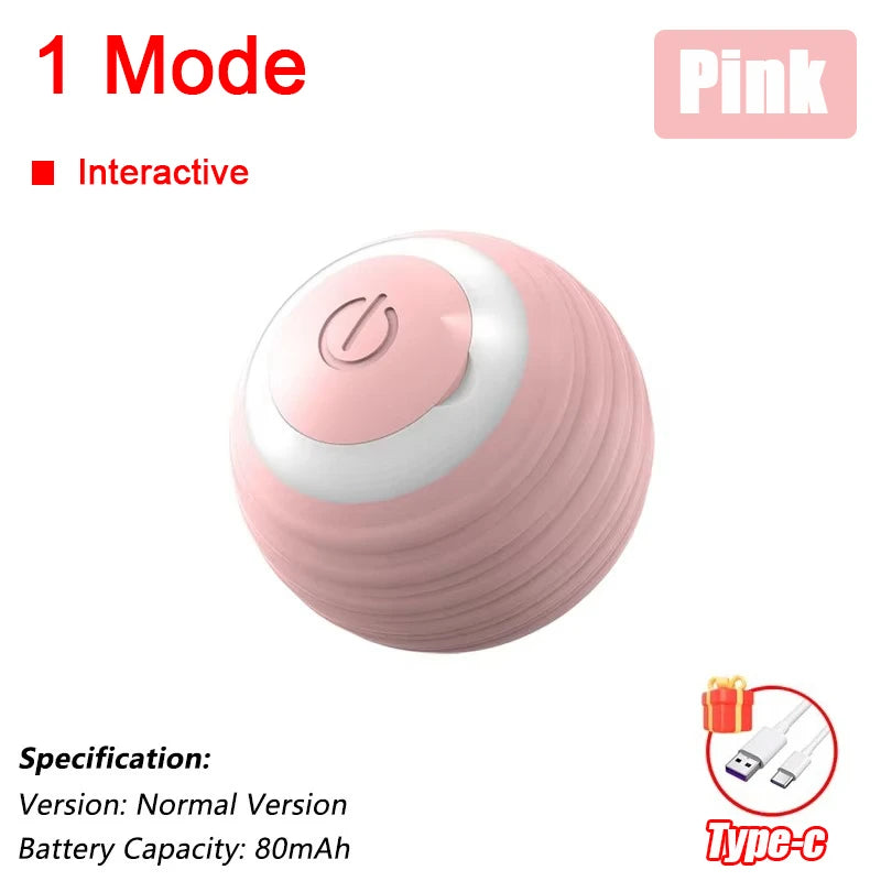 Rechargeable Automatic Rolling Ball Cat Toy