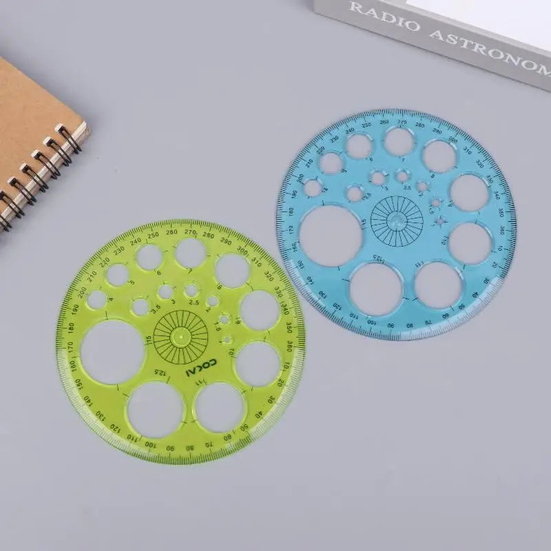 Geometric Circle Drawing Template Ruler