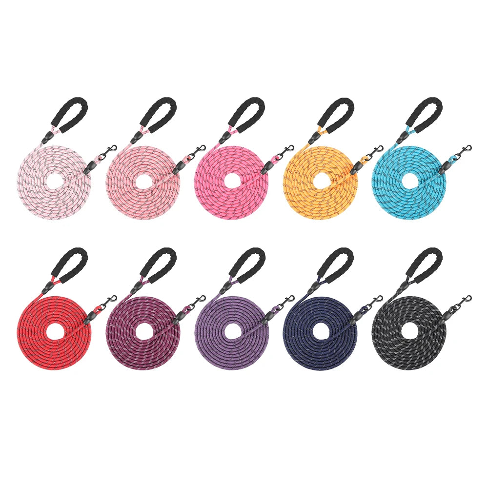 Long Nylon Dog Training Leash