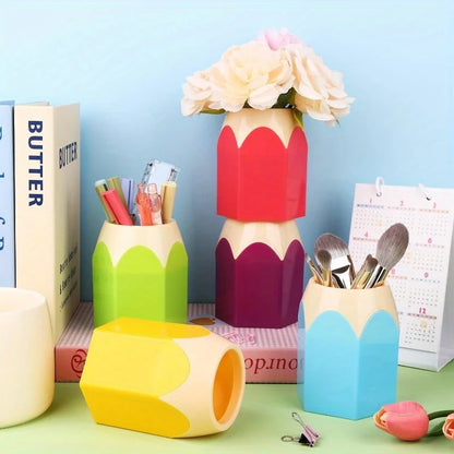 Pencil Shaped Desktop Pen Holder