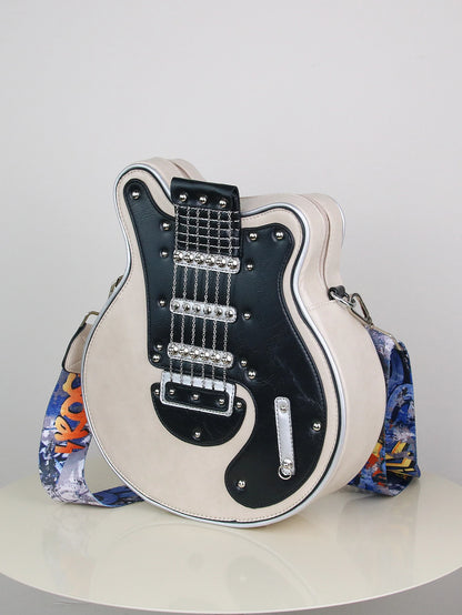 Guitar Shape Crossbody Shoulder Bag