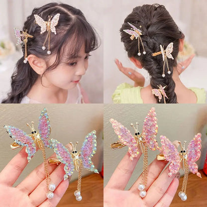 Butterfly Tassel Hair Clip