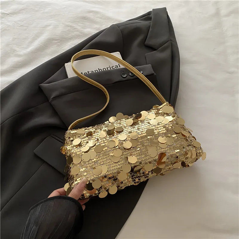 Sequin Evening Shoulder Bag