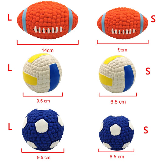 Soft Latex Sports Ball Dog Toy
