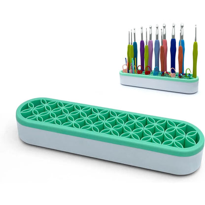 Silicone Crochet Hook & Multi-Tool Organizer Holder