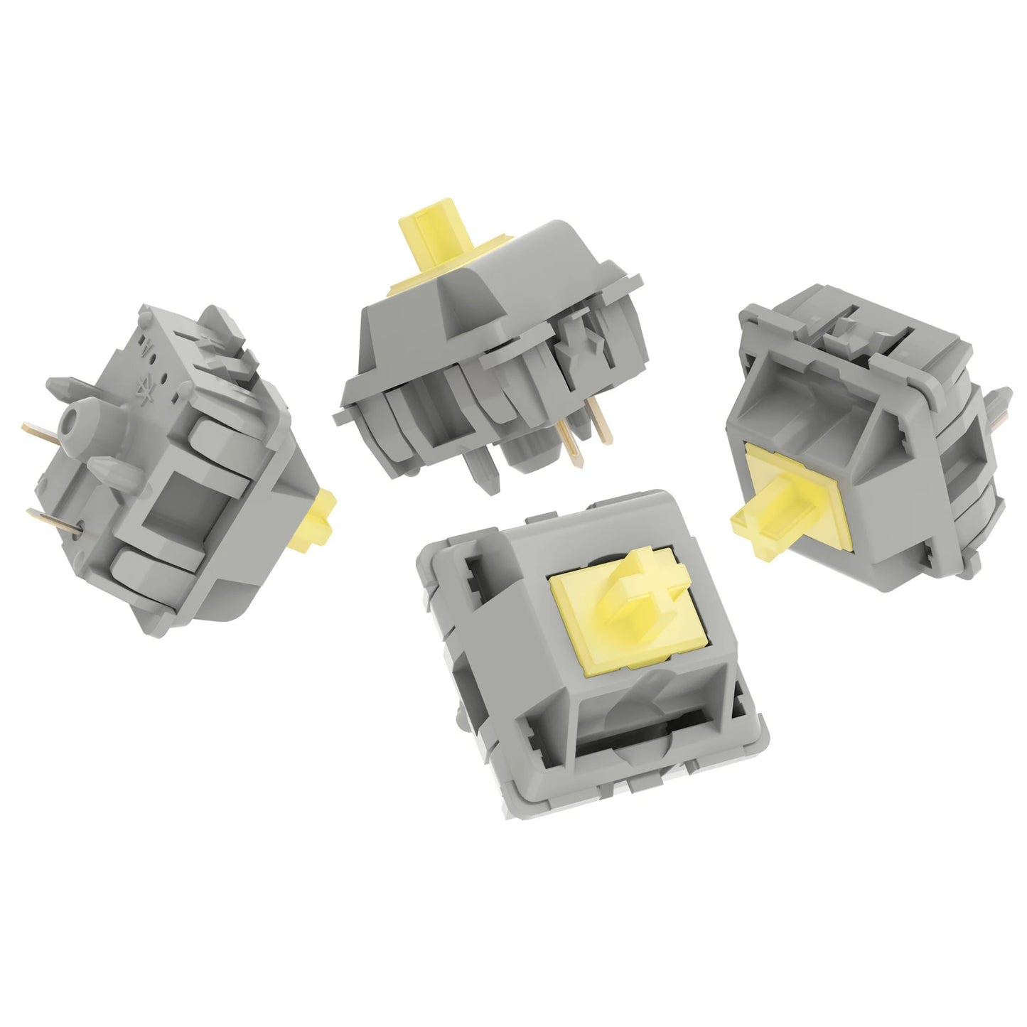 DUROCK POM Keyboard Switches – Piano Linear 63.5g & Sunflower T1 Tactile 67g