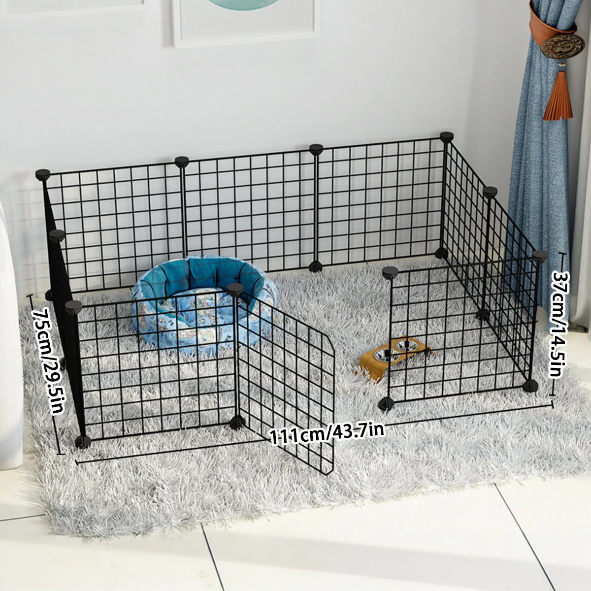 Modular Wire Pet Playpen & Indoor Dog Enclosure