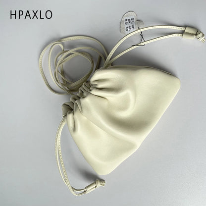 Genuine Leather Cloud Shoulder Bag