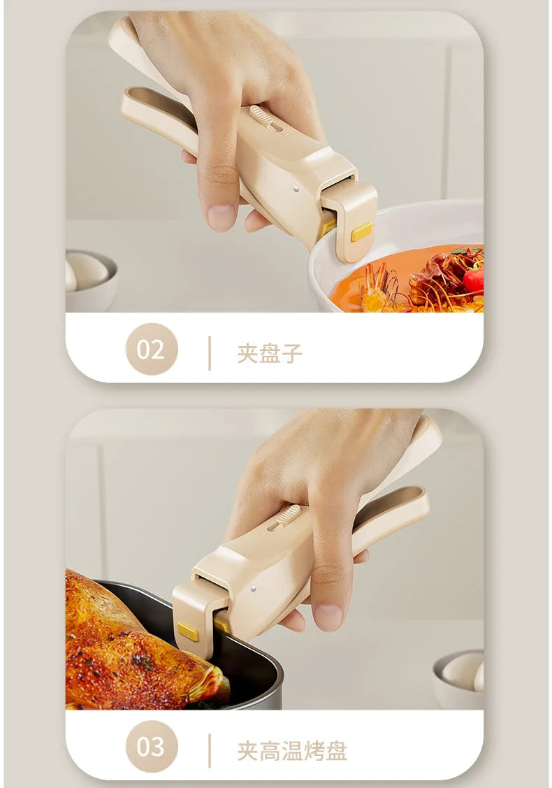 One-Handed Heat Resistant Dish Plate Holder