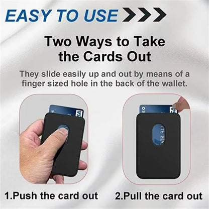 Magnetic Leather Wallet Case for iPhone