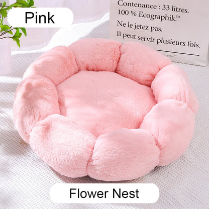 Calming Plush Donut Pet Bed