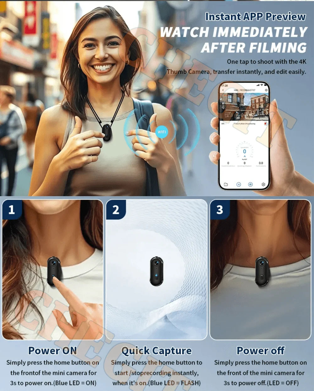 Mini 4K WiFi Action Camera