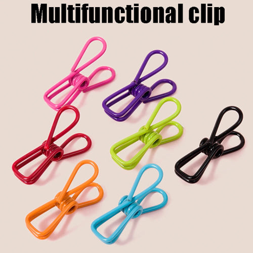 Multipurpose Stainless Steel Clips for Clothes & Storage