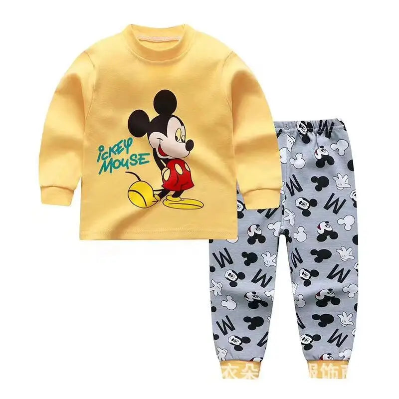 Disney Cartoon Baby 2Pcs Winnie Pooh Long Sleeved Pyjamas