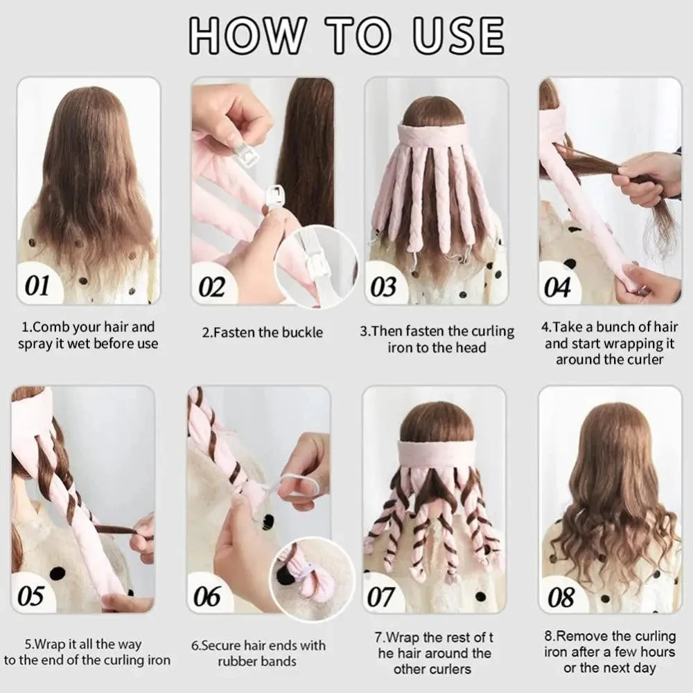 Heatless Curling Rod Headband