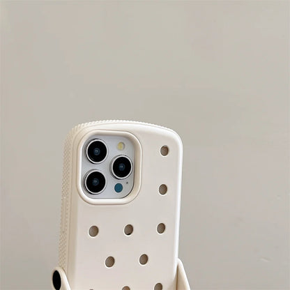 Crocs Charm Silicone Phone Case with Wrist Strap Holder