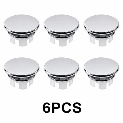 Chrome Basin Overflow Cover Insert