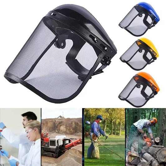 Garden Safety Helmet with Mesh Face Shield