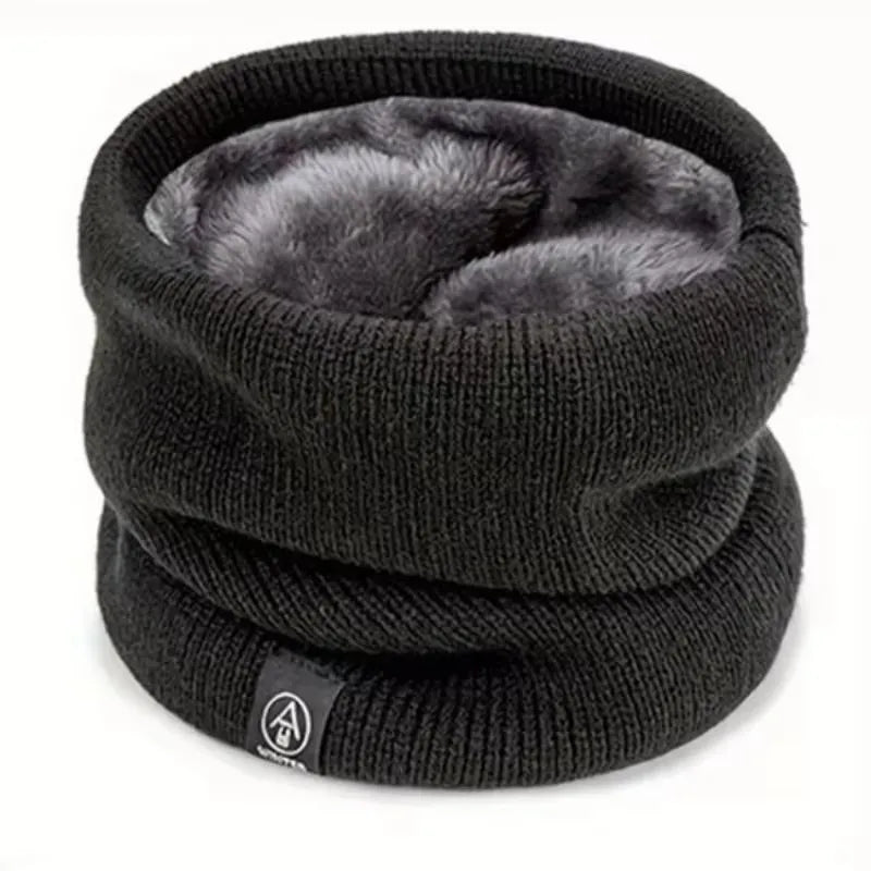 Fleece-Lined Knitted Neck Warmer