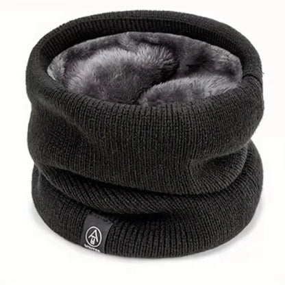 Fleece-Lined Knitted Neck Warmer