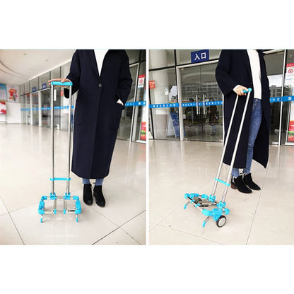 Lightweight Folding Luggage Cart with 2 Wheels
