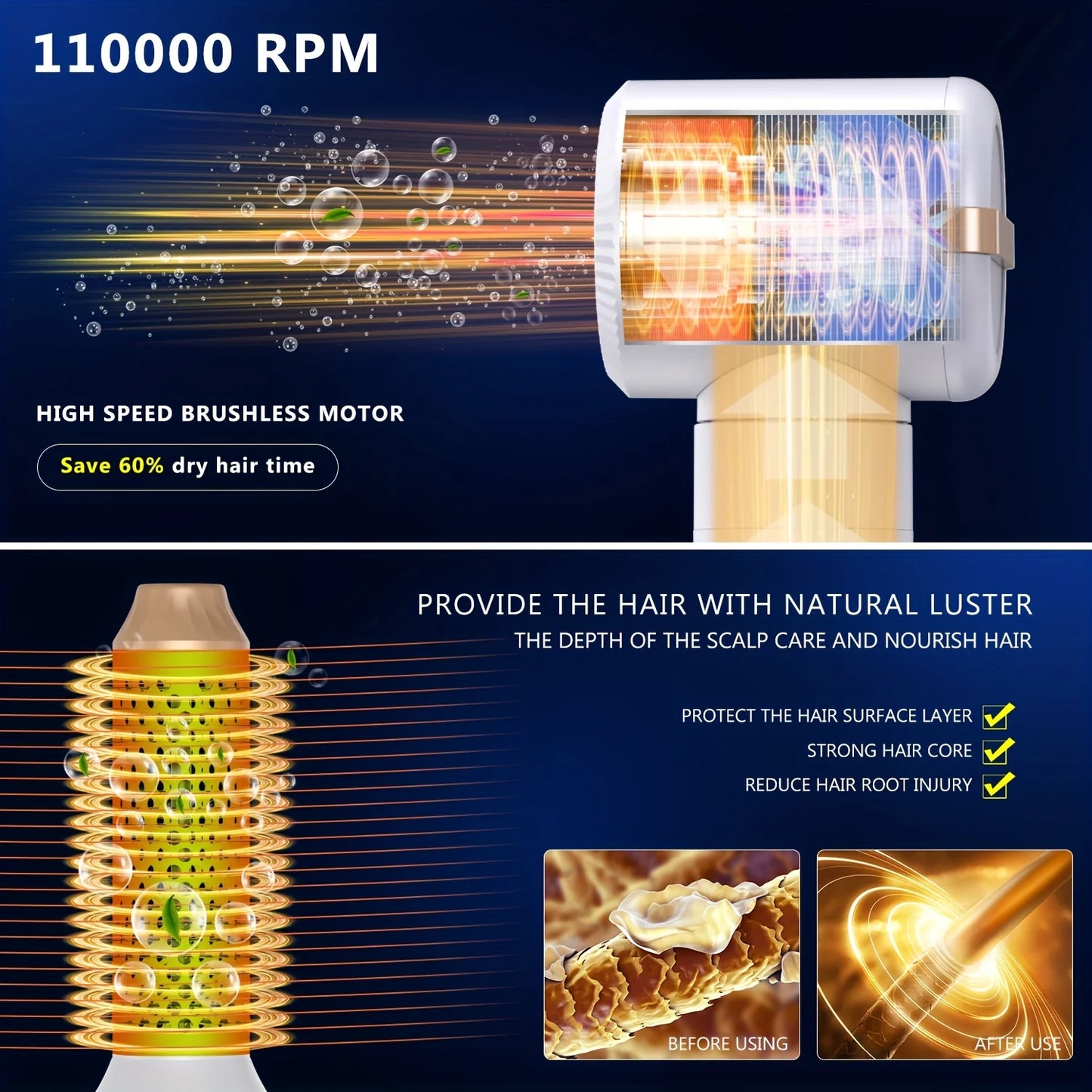 7 in 1 High Speed Hair Dryer Brush