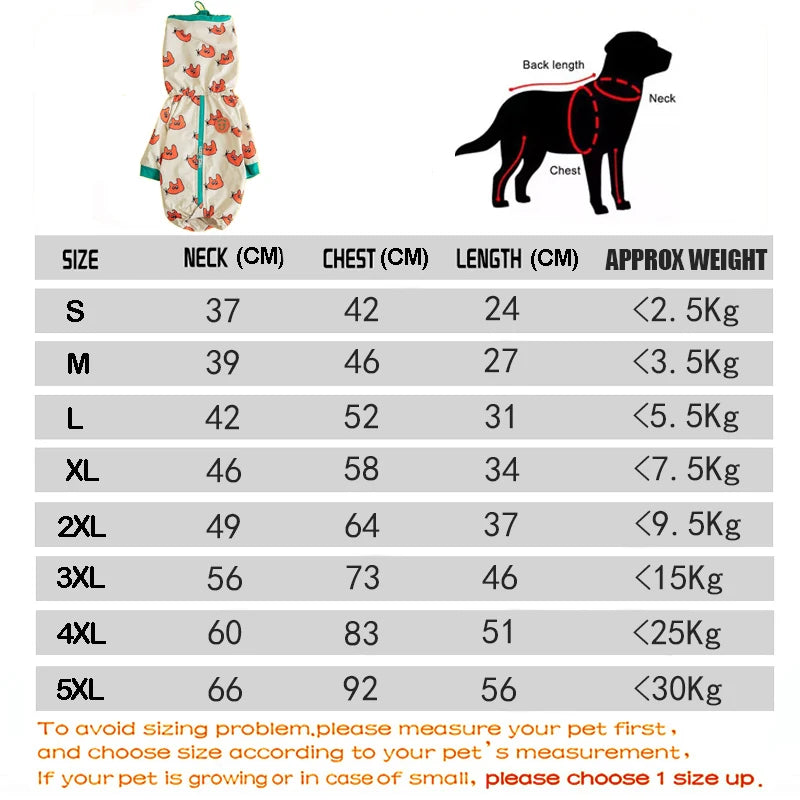 Pet Dog Raincoat – Waterproof Hooded Jacket