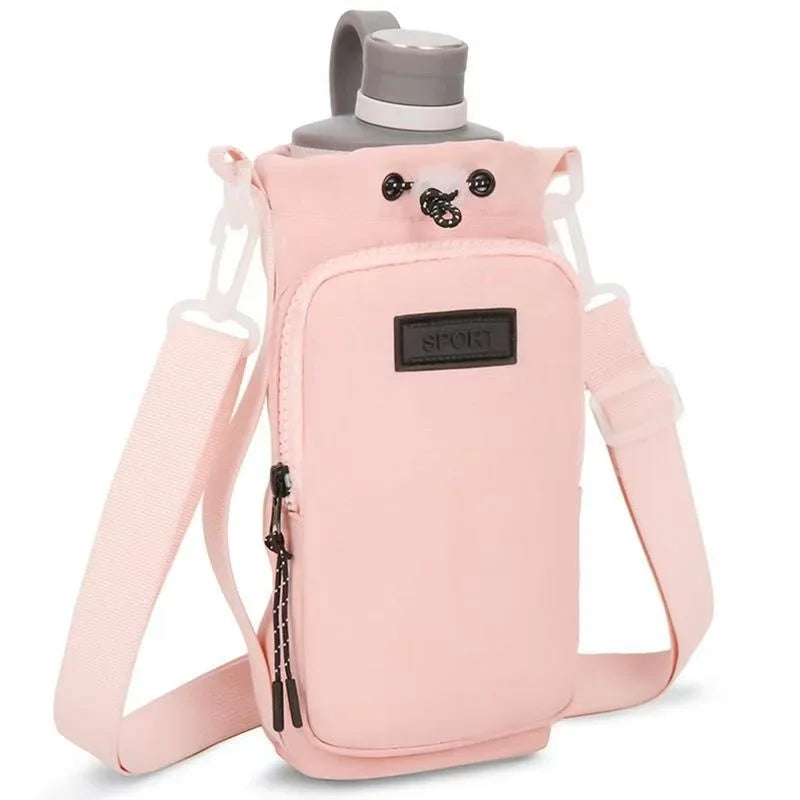 Portable Water Bottle Crossbody Carrier Bag