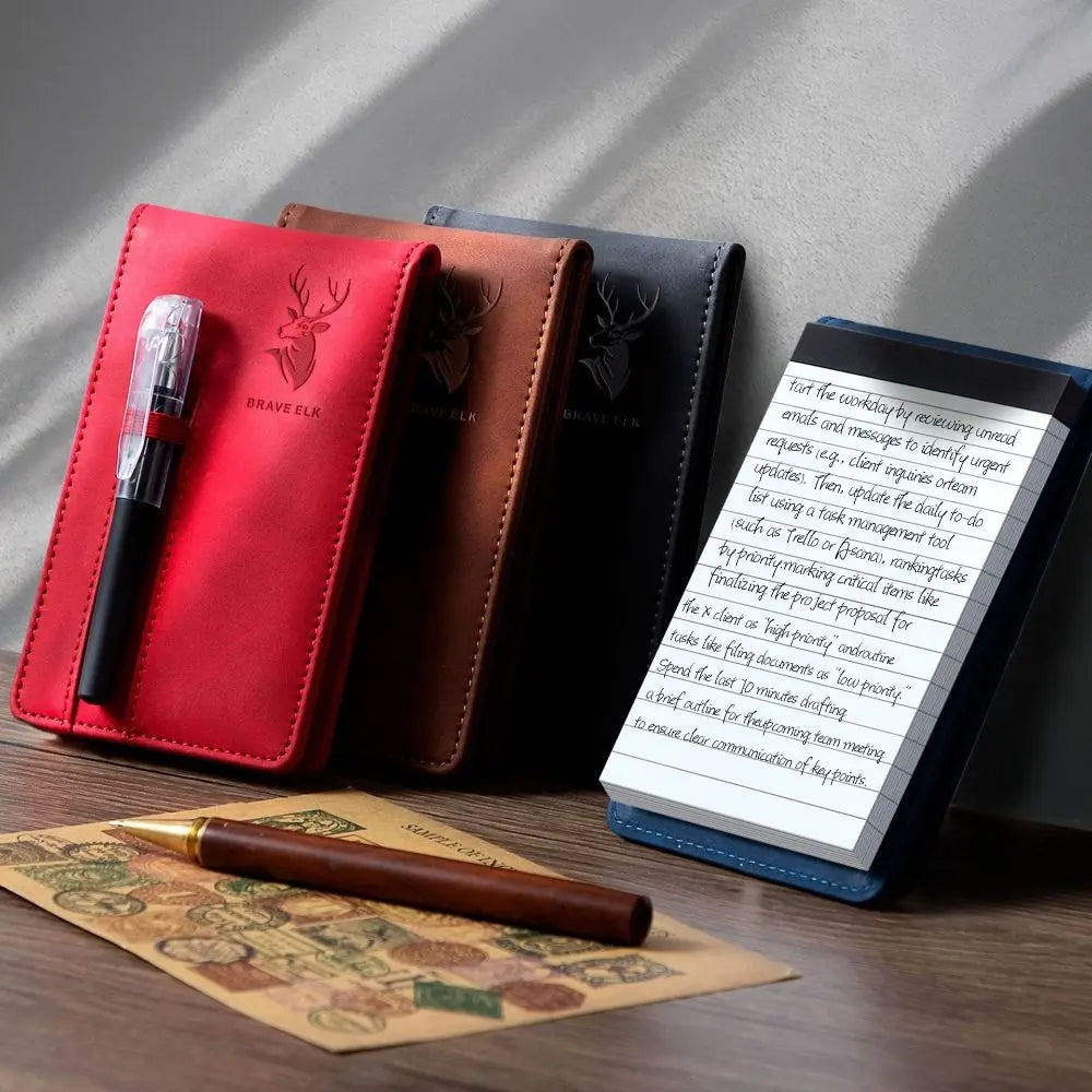 A7 Leather Pocket Notebook Set