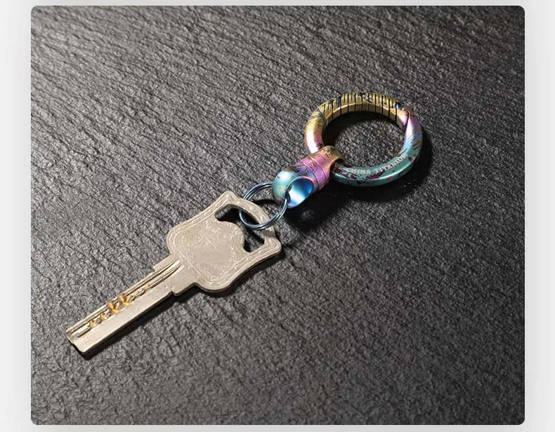 360° Rotating Titanium Keychain Clip