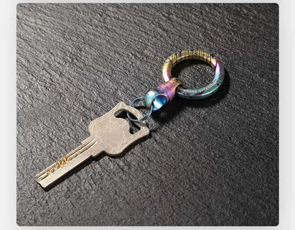 360° Rotating Titanium Keychain Clip