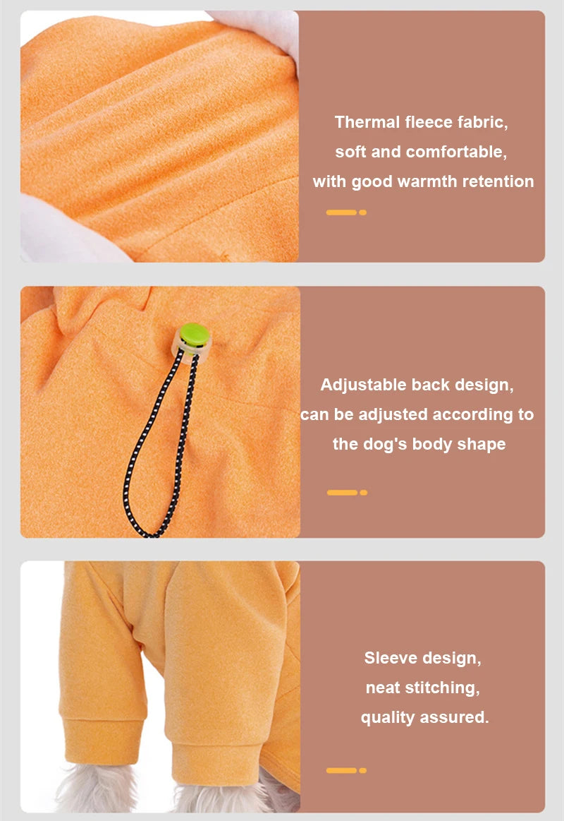 Thermal Fleece Dog Jumpsuit