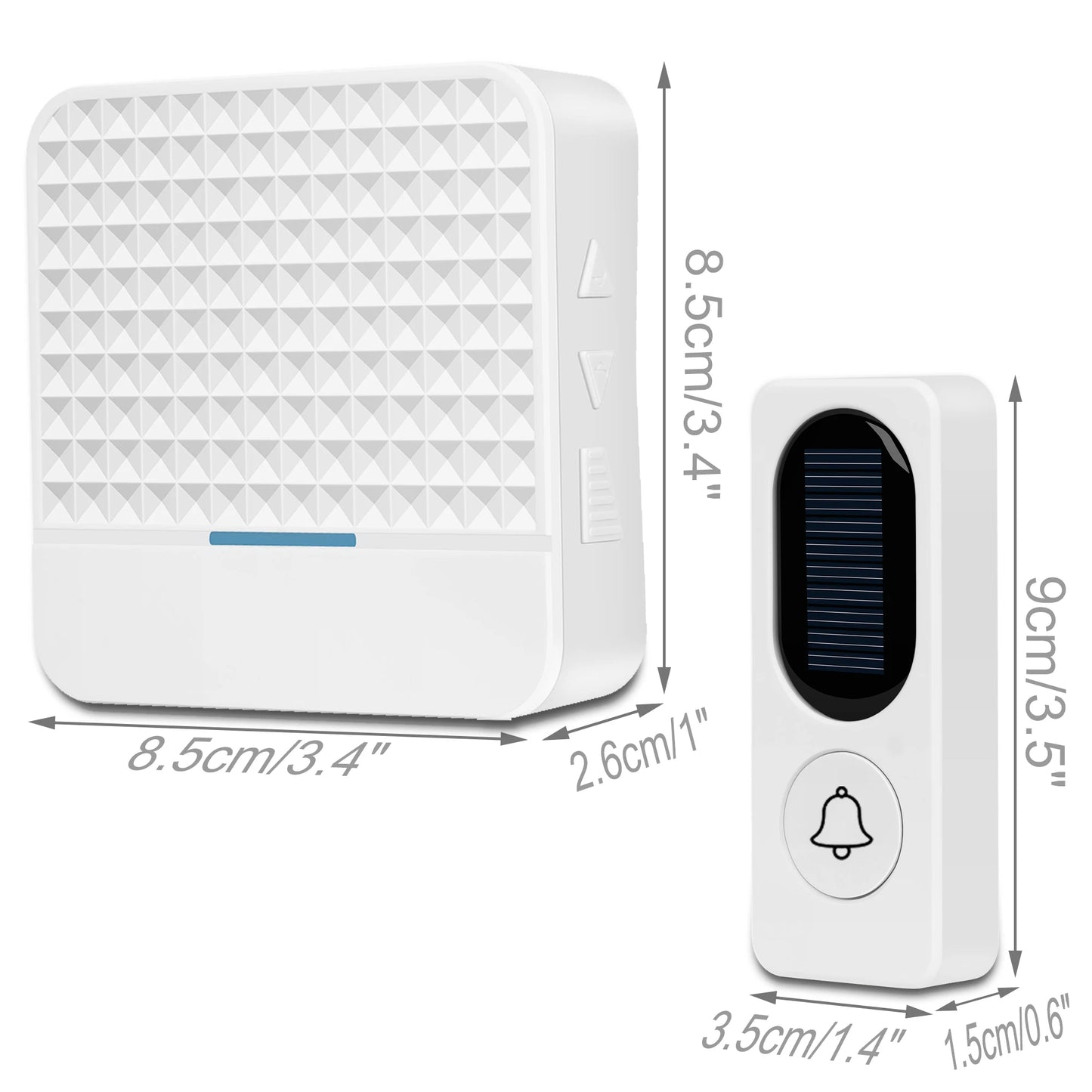 Solar Powered Wireless Doorbell Kit