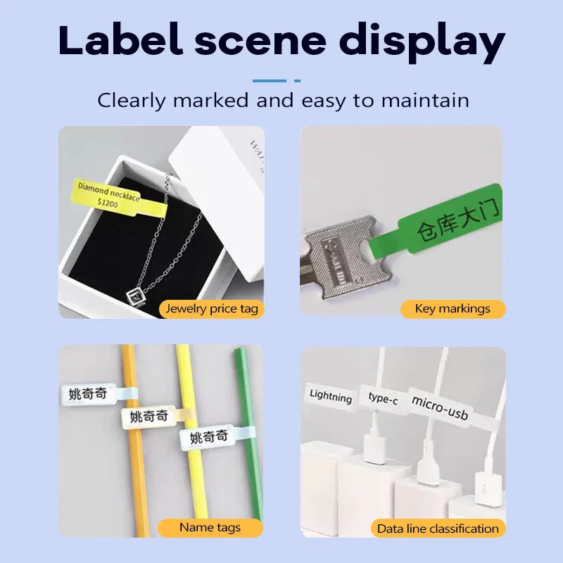 Thermal Cable Labels for Niimbot D11/D110