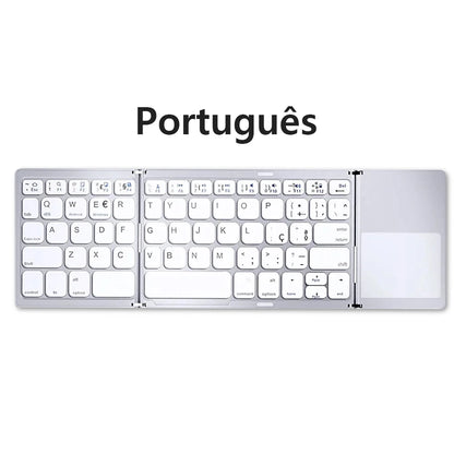 Foldable Bluetooth Keyboard with Touchpad