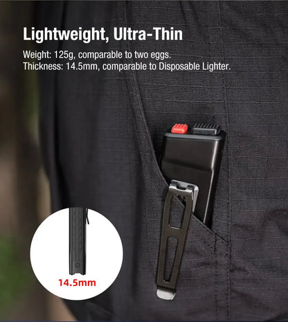 Ultra-Thin OLED Rechargeable Flashlight