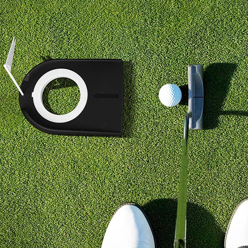 Portable Golf Putting Trainer with Flag Target
