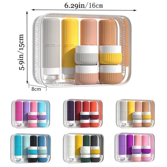 Silicone Travel Toiletry Bottles Set
