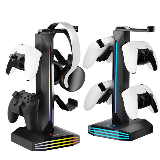 GB Gaming Headphone Stand with Controller Holder & USB Ports