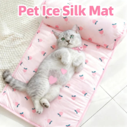 Cooling Silk Pet Mat for Dogs & Cats