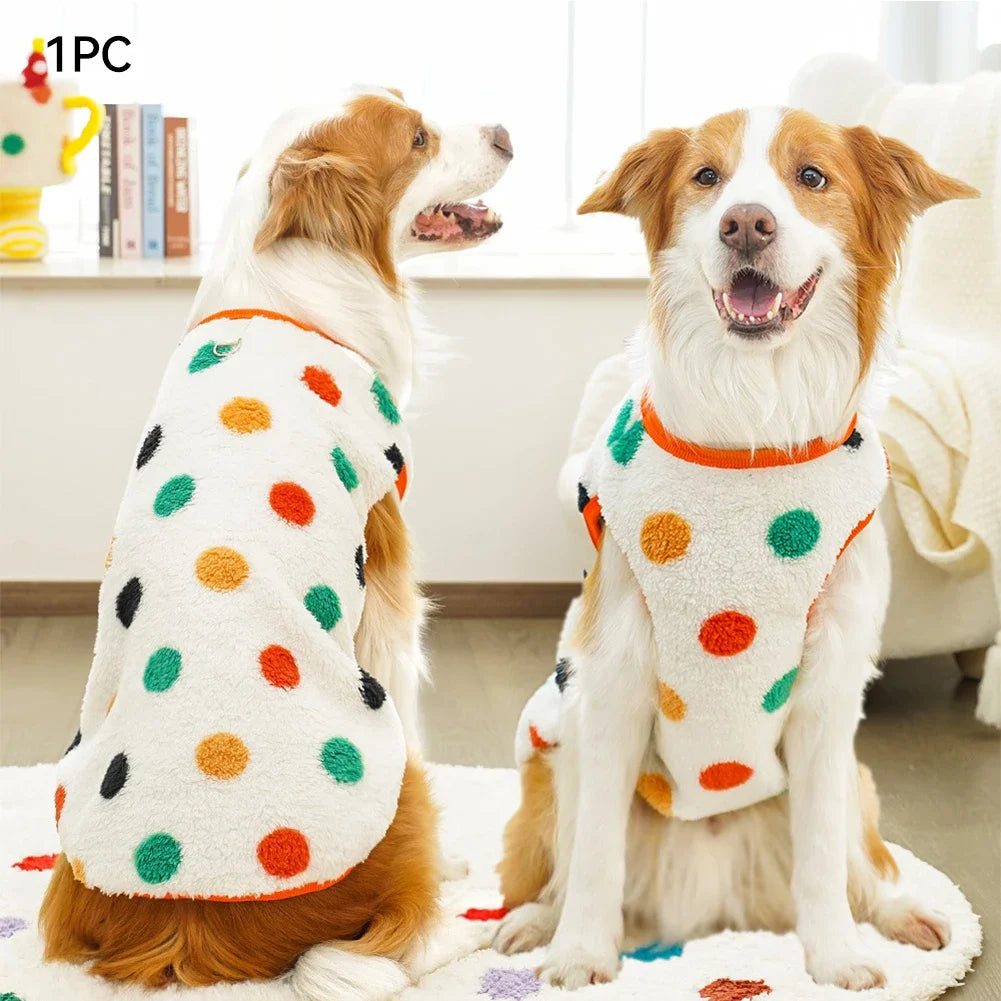 Warm Flannel Dog Fleece Vest for Autumn & Winter
