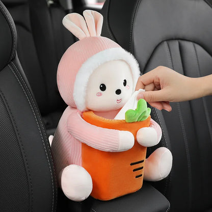 Cute Car Tissue Box 2 In 1Cartoon Holder