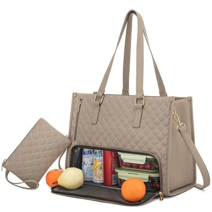 Women’s 2-in-1 Insulated Lunch Tote & Laptop Bag