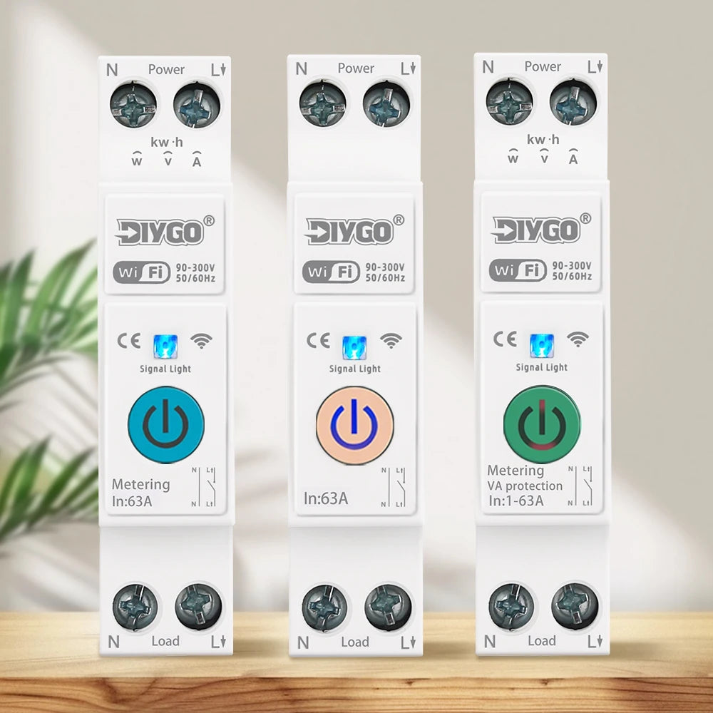 Tuya WiFi Smart Circuit Breaker with Protection