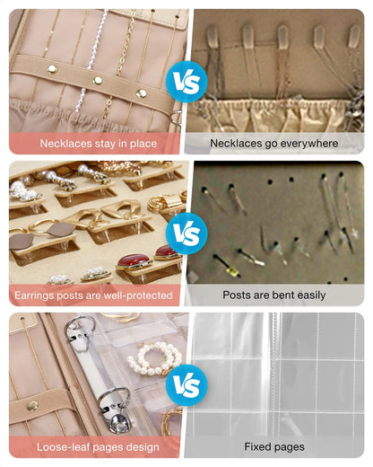 Travel Jewelry Organizer Book