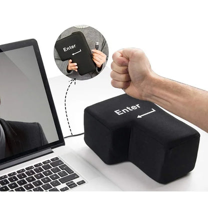Oversized USB Enter Key Stress Relief Cushion