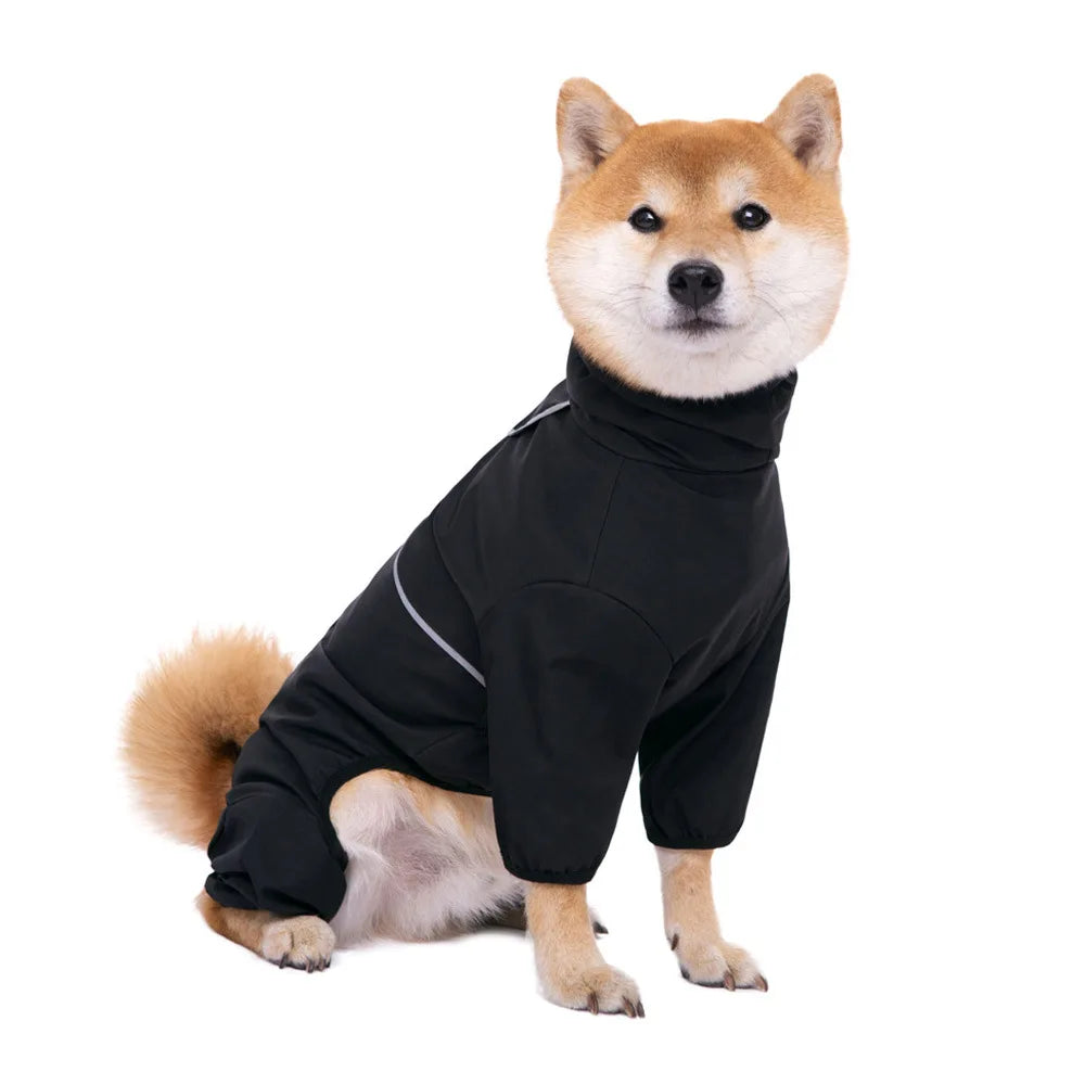Full Coverage Waterproof Dog Raincoat Jumpsuit