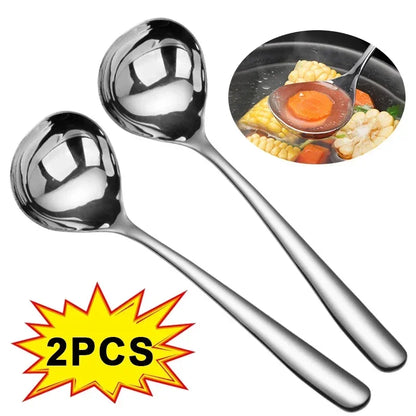 Stainless Steel Long Handle Soup Spoon