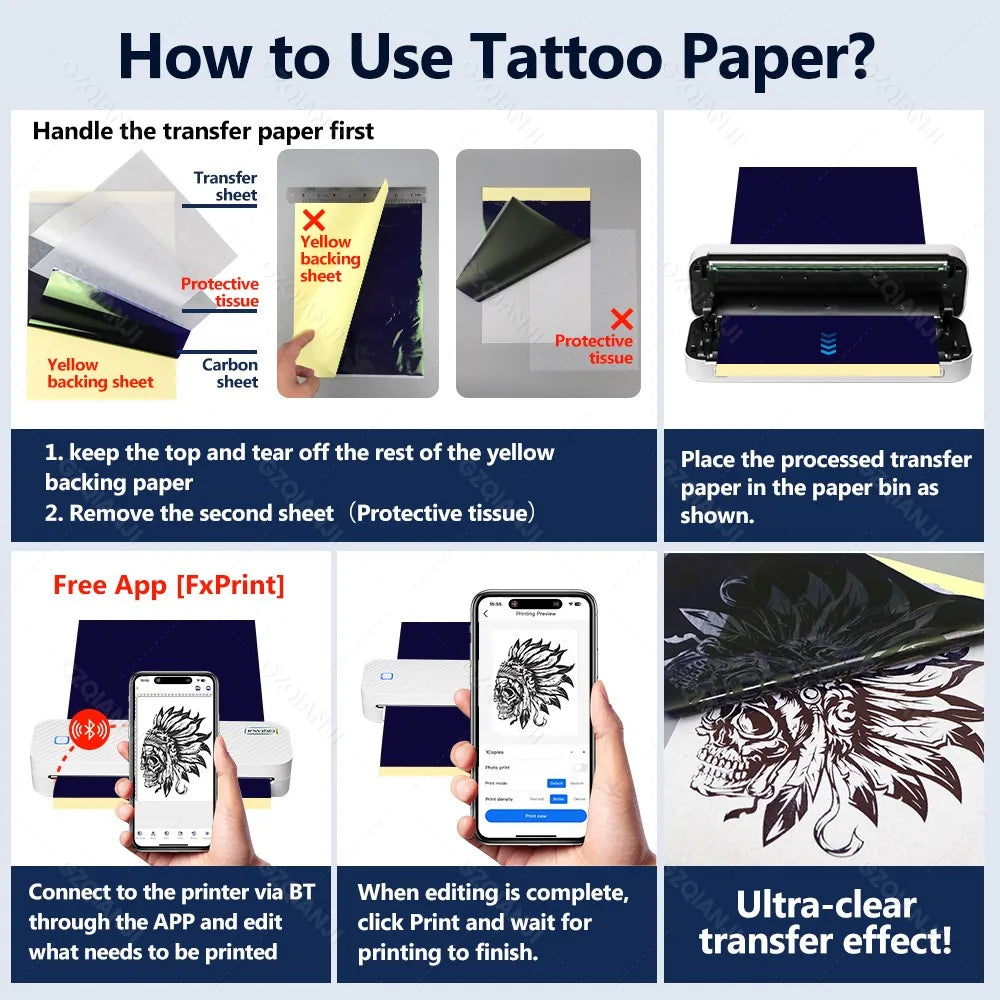 Portable A4 Bluetooth Thermal Printer