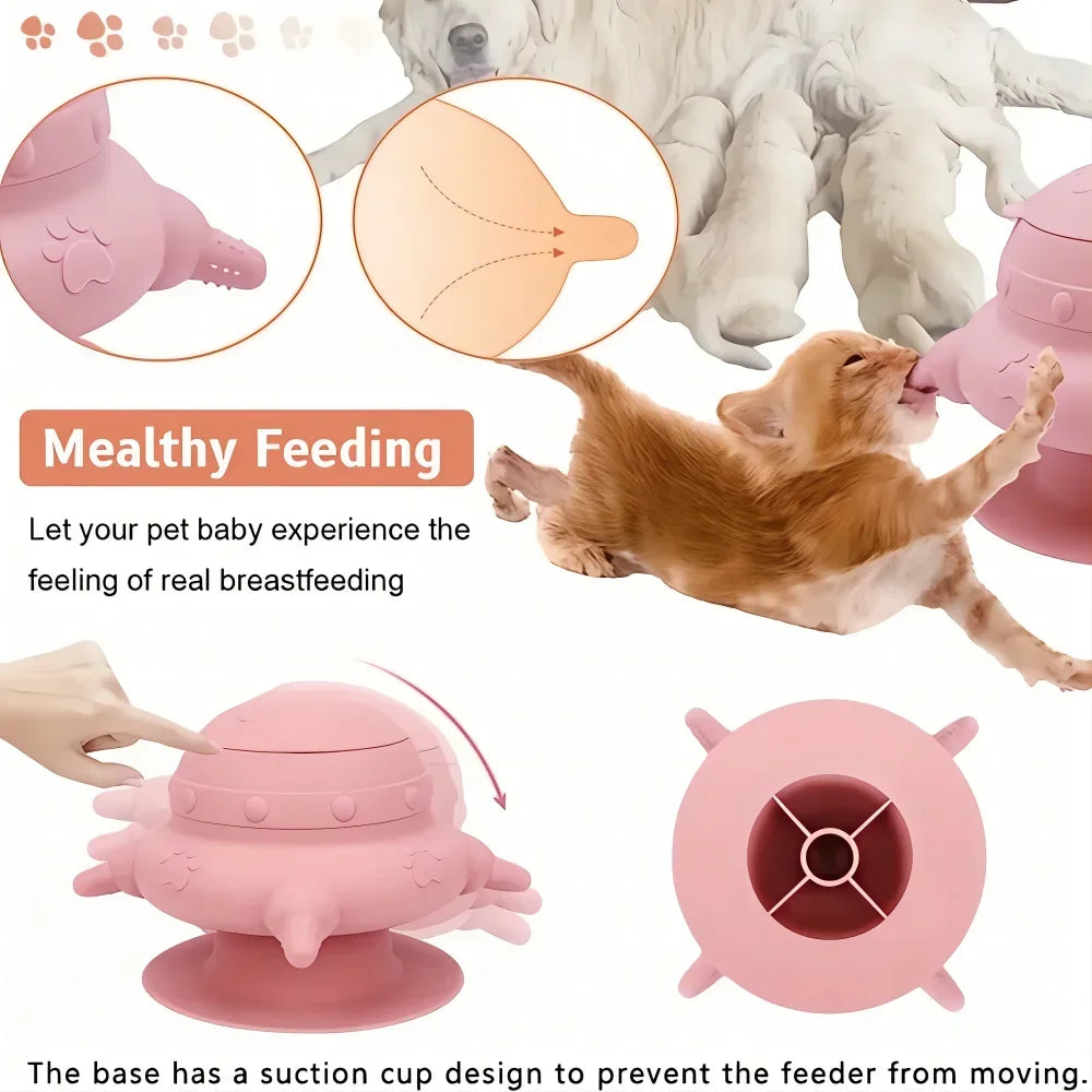 Silicone Pet Nursing Feeder Bowl